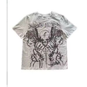 Men's Graphic Skull Tee - White